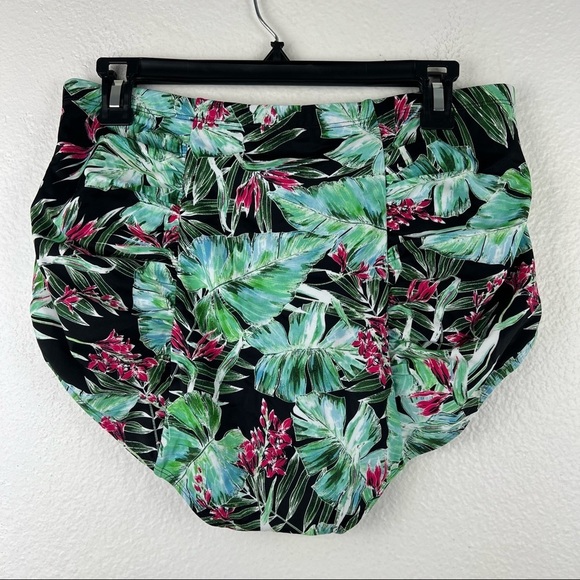 TORRID Tropical Bird of Paradise Ruched High Rise Bikini Bottoms, Size 0X - Picture 2 of 4